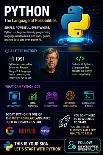 This is your sign to start coding💻 Learn Python from scratch🐍#python #codinglife #programming #tech