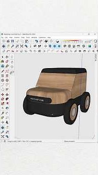 SketchUp Modeling - Kids Truck Toy #sketchup_core #sketchup #kids
