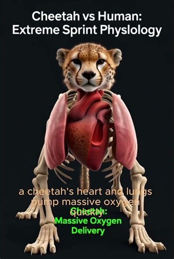 Why Human Will Never Outrun a cheetah''#whatif #science