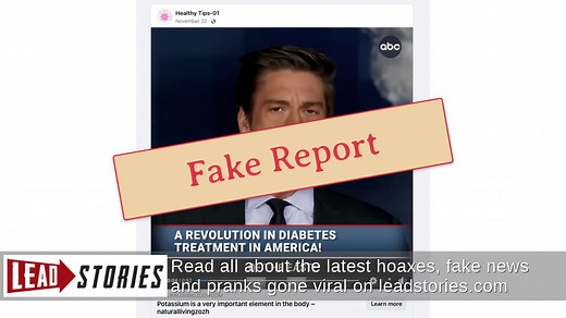 Fact Check: ABC News Did NOT Broadcast Report About Dr. Oz's 'Amazing' Diabetes Cure -- Audio Was Doctored | Lead Stories