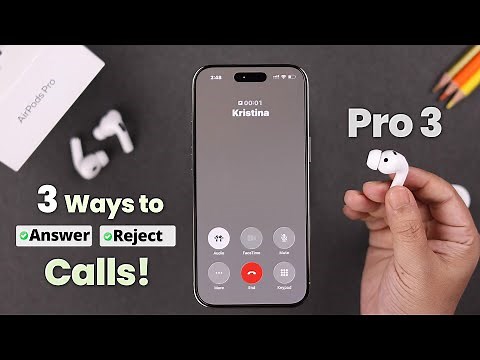 AirPods Pro 3: How to Answer Calls! [Pick Up Incoming Calls]