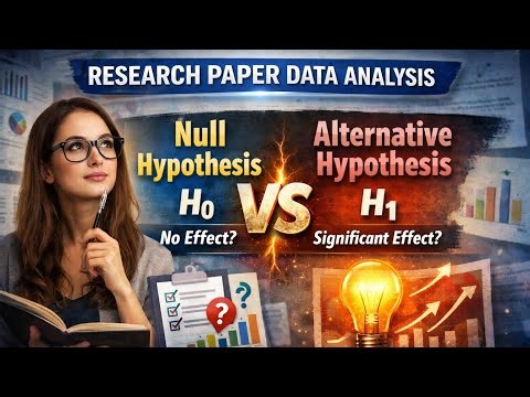 📊 Research Paper Data Analysis | Null Hypothesis vs Alternative Hypothesis Explained.