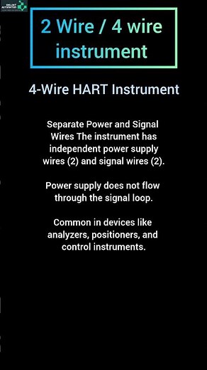 2 Wire vs 4 Wire Instrument Signal | Instrumentation Basics Explained #instrumentation