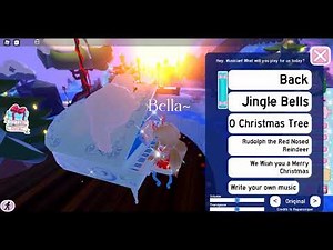 Playing The Piano in Royale High (Roblox) Featuring Christmas songs, pop, Kpop