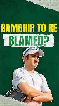 Onus on coach Gambhir ❓#indvsa #gambhir #gautamgambhir #india #teamindia