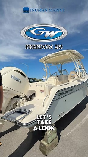 Meet the Grady-White 235 Freedom: the do-it-all boat for fishing, cruising, and family days on the water. Let’s check it out! 👀 ✅ Spacious dual-console layout ✅ Unsinkable SeaV²® hull design ✅ Perfect for fishing, watersports & family days ✅ Proven offshore capability with luxury finishes See this model & more at our Sarasota 41 location or visit us at IngmanMarine.com! 💻 #GradyWhite #235Freedom #BoatWalkthrough #DualConsoleBoat #FamilyBoating #OffshoreFishing #BoatingLifestyle #BoatTour #Mari