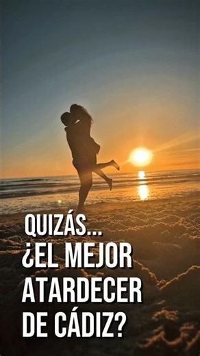 Quizás... ¿El mejor atardecer de Cádiz?