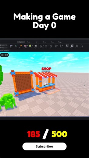 Day 0 : Making a Game with your Suggestion #roblox #robloxstudio #gamedev #shorts #viral