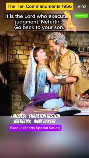 When the Prince of Egypt Becomes a Servant of God... 🏛️ #TheTenCommandments #CharltonHeston #Moses