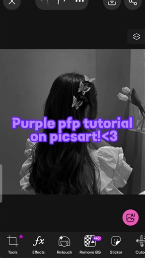 Easy free tutorial!🌺✨ #aesthetic #kpop #purplepfp.
