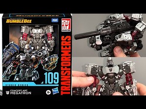 How to transform studio series concept art megatron. Transformers SS 109 figure Robot to tank & back