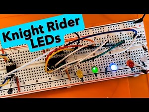 555 + 4017 Knight Rider Effect | Pure Hardware LED Scanner