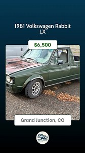 New Listings on VW Trucks For Sale! 1.) 1981 Volkswagen Rabbit LX located in Grand Junction, CO - $6,500 2.) 1983 VW Rabbit Caddy Diesel Truck located in Sparks, NV - $3,100 3.) 1982 Volkswagen Rabbit Pickup located in Nampa, ID - $16,000 4.) 1981 Volkswagen Rabbit located in Wellpinit, WA - $1,500 To get more info on these VW Rabbit Pickup trucks and see more, visit the marketplace section on our website. #vwtruck #vwrabbitpickupforsale #vwrabbitpickup #vw #rabbitpickupforsale | VW Truck For Sa