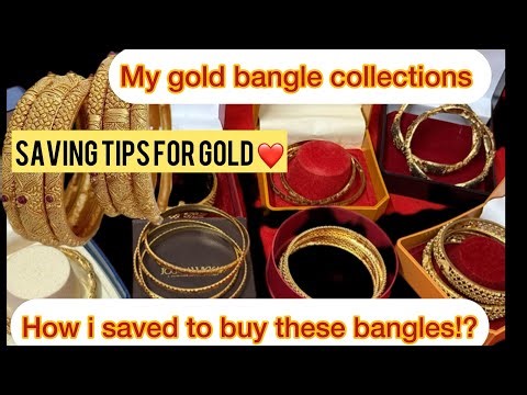 My Gold Bangles Collections with gram details❤️#goldsavings #goldshopping #bangles #goldbangles 