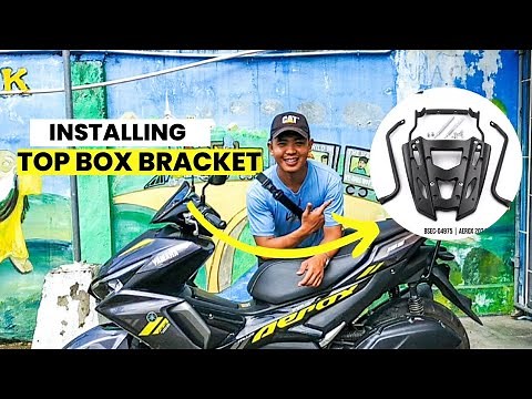 NEW: Installing Top Box Bracket for Aerox 155 v2 2023!
