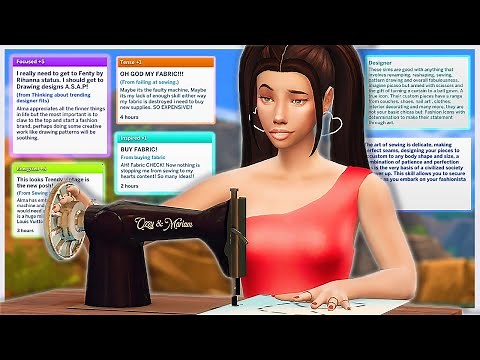 Sew Your Own Clothing, Wear It & Sell It | The Sims 4 Retro Sewing Mod Review