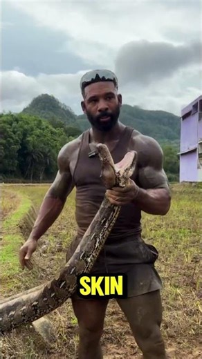 THIS MAN WAS NEARLY STRUCK BY A GIANT RETICULATED PYTHON