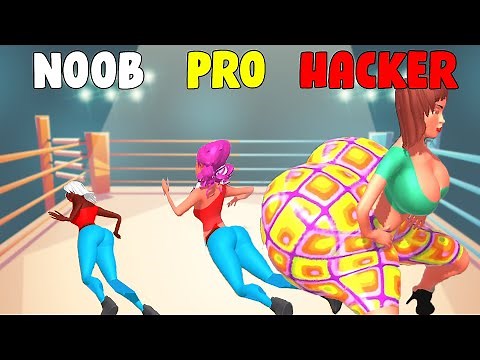 NOOB vs PRO vs HACKER in Butt fight | GameGuy