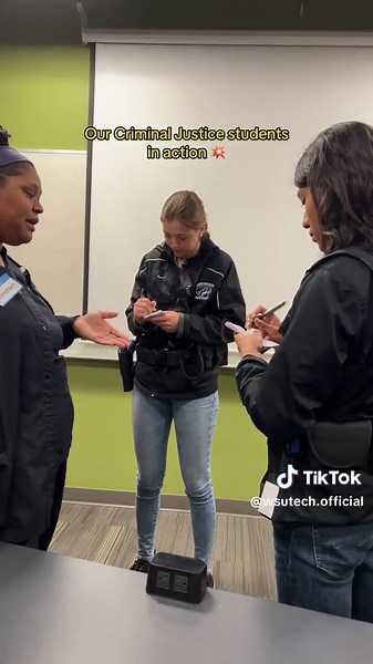 Criminal Justice Students Simulated Crime Scene Investigation