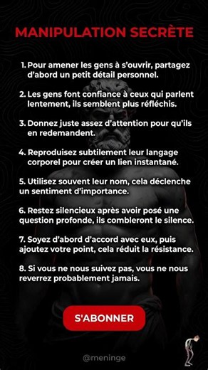 🤫 7 techniques de manipulation secrète pour influencer les autres !