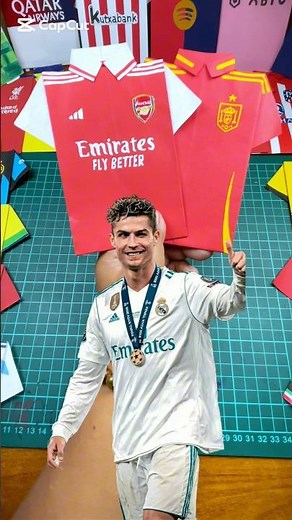 DIY Cristiano Ronaldo prime paper jersey | All About Jersey #allaboutjersey #cristianoronaldo #cr7