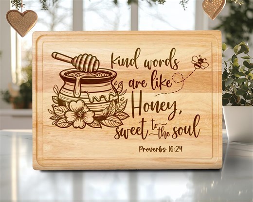 Bible Verse Proverbs Cutting Board Laser Engraved SVG & PNG File Design, Charcuterie Board - Etsy