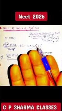 basic strength of amines in gas and liquid phase #neet2026 #chemistry #ncertrevision #neet cpsharma