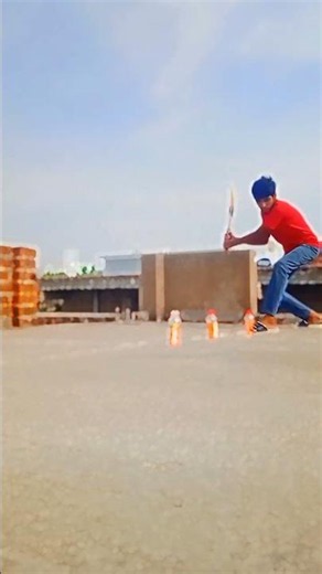 plastic bottle se bating practice 🏏|smart cricket practice at home 🏡🏏