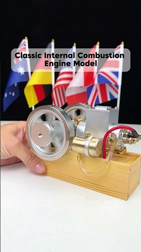 Classic internal combustion engine model #miniengine #Vortrixe #retroengine #EngineModel #model