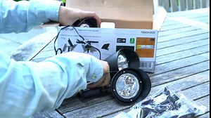 Touch Of ECO Solar Powered 3 Spotlight LED Set - Produces Ultra Bright LED Light - Includes 3 Spotlights and High Efficiency Solar Panel