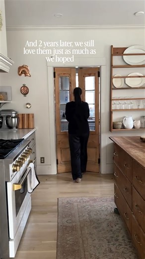 Katie-Rose Decoeli on Instagram: "This has to be one of my Favorite DIYs in our hand built Kitchen still to this day. I’m still shocked. I was able to find the perfect door to do this with for such a great price. Would you tackle this type of project for your house?"