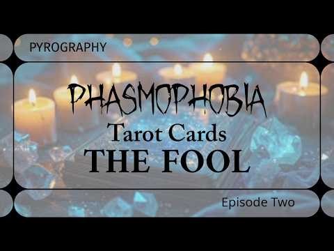 Burning The Fool Tarot Card from Phasmophobia | Pyrography Fan Art
