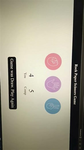 This is My First project. Rock-Paper-Scissors-Game. #coding