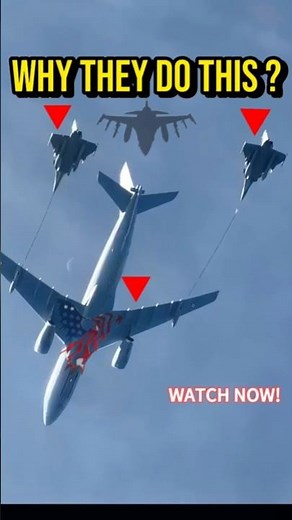 INSANE Mid-Air Refueling of Fighter Jets | How It Works! #aviation #youtubeshorts #fighterjet