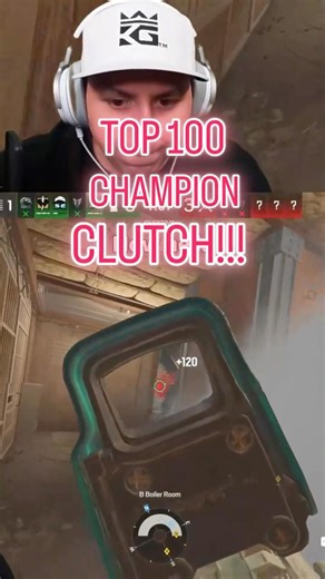 TOP 100 CHAMPION CLUTCH!!! #rainbowsixsiege #rainbowsix #r6 #r6s #gaming