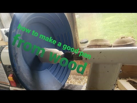 DIY GOLD PAN! HOW I MADE MINE. #goldpan #goldpanning #woodturning #handmade