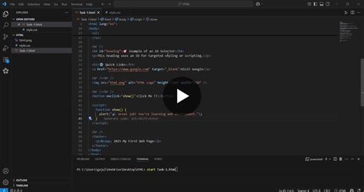 #webdevelopment #html #css #javascript #apexplanetinternship #task1 #learningbydoing #studentdeveloper | Hari Chandana Gajula