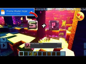Strawberry deferred + Prisma deferred shader 😍 in Minecraft PE