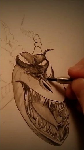 How to draw Hookfang from HTTYD | How to draw your Dragon