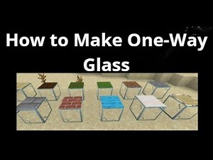 How to Make One-Way Glass in Minecraft — Hidden Glass DIY?