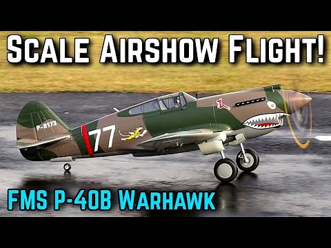 FMS P-40B Warhawk Flying Tiger 1400mm PNP - Model AV8R Scale Airshow Flight
