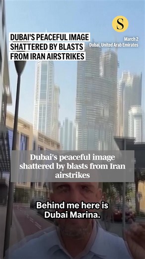 Iranian missiles and drones struck the United Arab Emirates on Saturday, shattering the country’s carefully cultivated image as a safe, tax-free oasis in a volatile region. 🎥: Bassam Hatoum, AP Photo