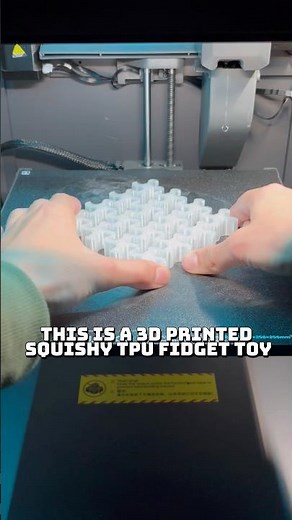 3D Printed Squishy TPU fidget toy #3dprinting