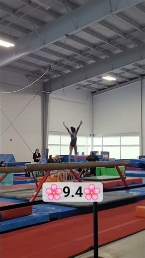 Elin's level 3 beam routine! #gymnastics #competition #level3 #beam #9.4 #youtube