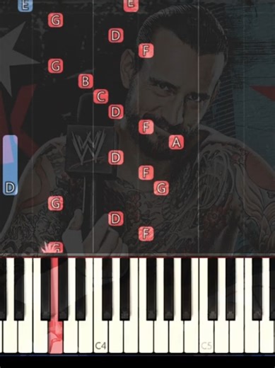 CM Punk Piano Tutorial - Cult of Personality