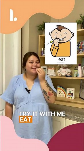 ASL with Ms. Klare: How to Sign “Eat” for Baby 👶🍽️ #shorts
