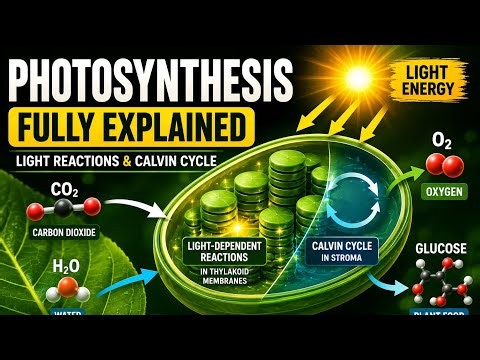 Photosynthesis Explained 🌱 | Light Reactions & Calvin Cycle | 3D Biology