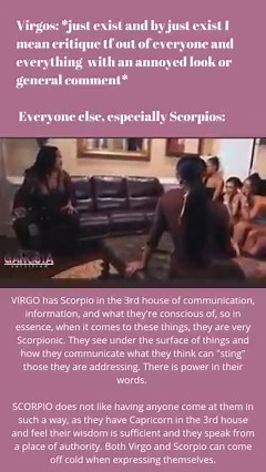 13K views · 49 reactions |  ♍️ vs ♏️ Virgos basically communicate...