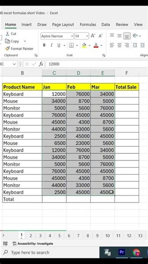 Excel Secret trick | Excel Tips | Excel Shortcut Key #exceltrick #exceltips #excelhack