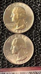 1961 Quarter Dollars